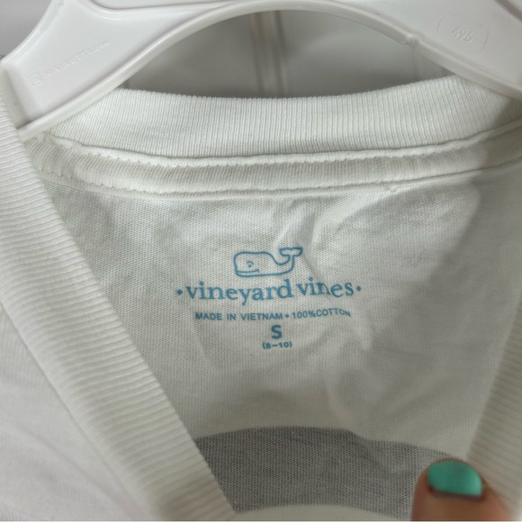 Vineyard Vines Kids Long Sleeve Logo Tee Shirt Size Small - Picture 3 of 4